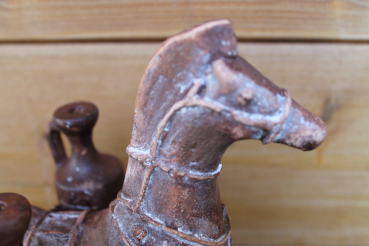 Askos as horse statuette replica, handmade and handpainted, 24 cm, 700 g
